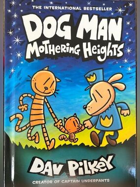 Dog Man Mothering Heights Book Dav Pilkey Comedy Comic Hardcover